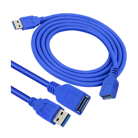 USB 3.0 Extension Male To Female High Speed Cable Blue 5 Meters / 16 FT