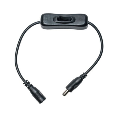 DC Power Inline Switch Cable – Male to Female 5.5mm x 2.1mm Barrel