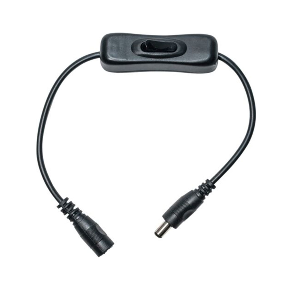 DC Power Inline Switch Cable – Male to Female 5.5mm x 2.1mm Barrel
