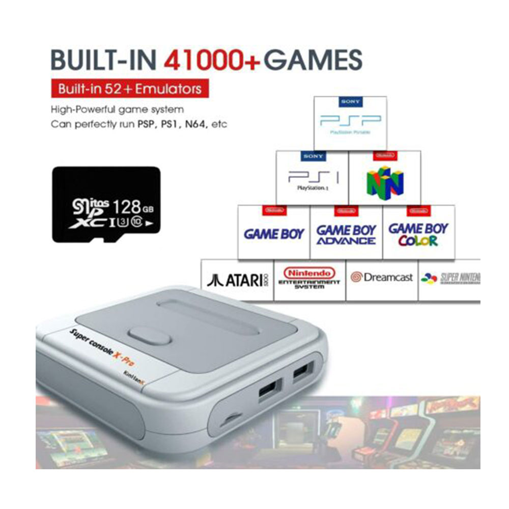 Super Console X PRO 128GB 4K HD WIFI Portable Retro Mini TV Video Game Console Kit - Image 3