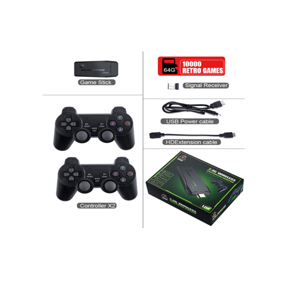 New M8 Mini 64GB 4K Video Game Console USB Stick with 2 wireless controllers and 10,000+ Built-in Retro Games - Image 6