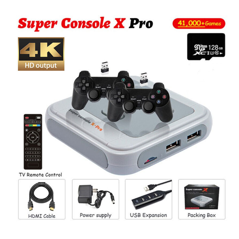 Super Console X PRO 128GB 4K HD WIFI Portable Retro Mini TV Video Game Console Kit - Image 2