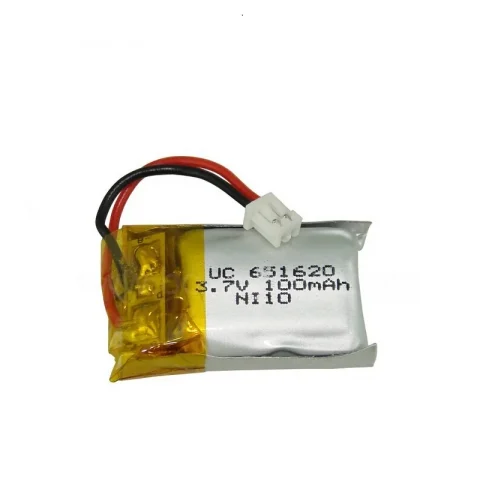 3.7v 651620 100mAh Lipo Polymer rechargeable battery