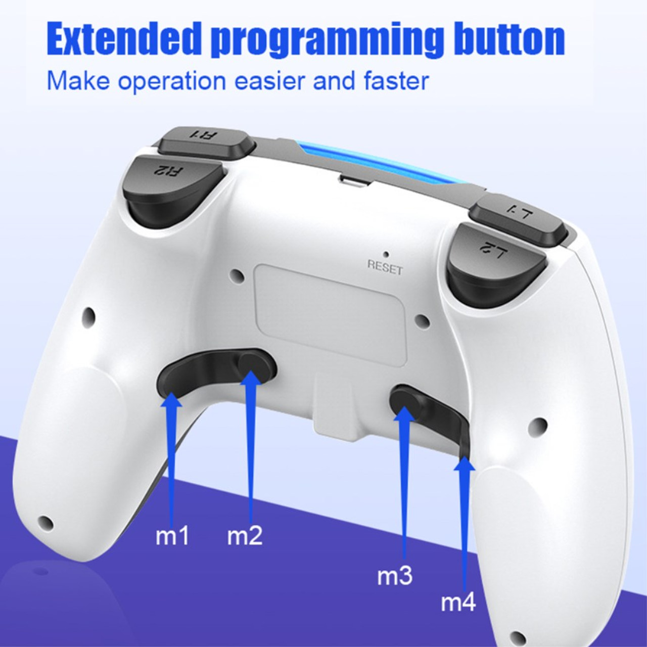 P-02 High Grade Game Controller Bluetooth Wireless PS4 and Wired Connection for PC - Image 5