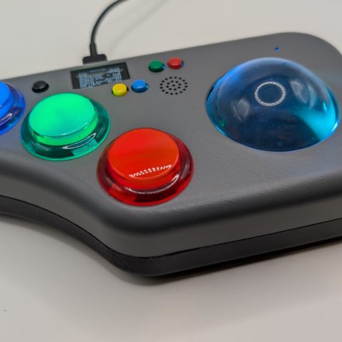 iCode Arcade Trackball USB Gaming Controller for Windows, MiSTer FPGA, Linux and more - Black
